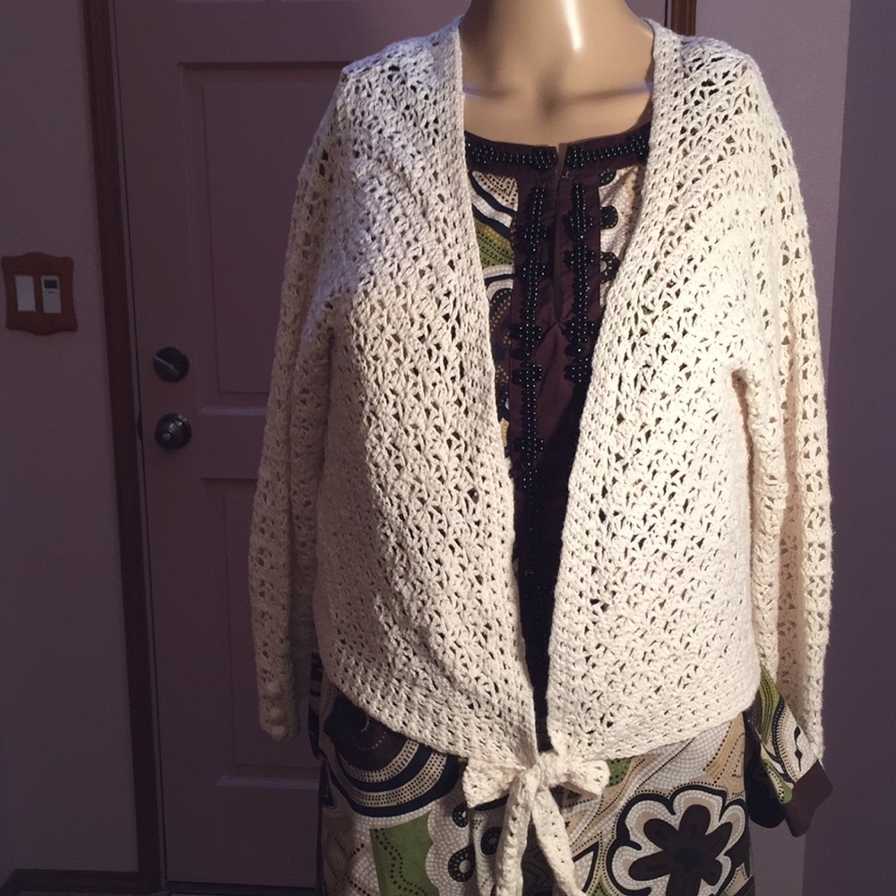 Jones Wear Jeans Tie Front Shrug size XL